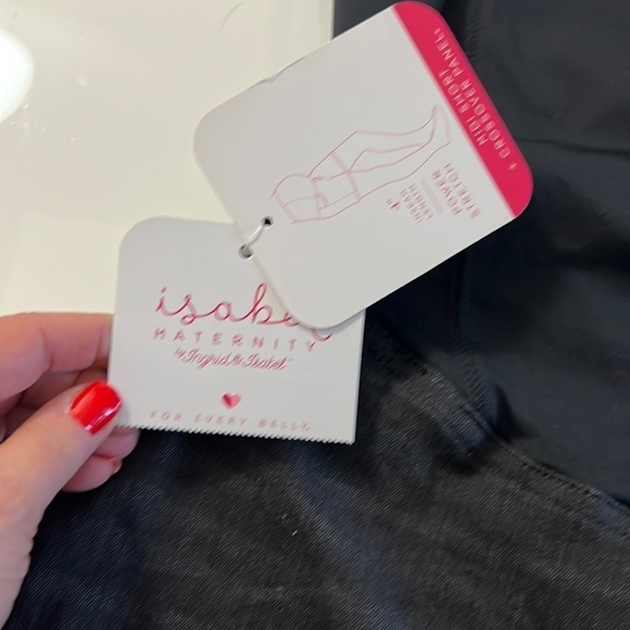 ISABEL Maternity Black Shorts NWT - Picture 6 of 11